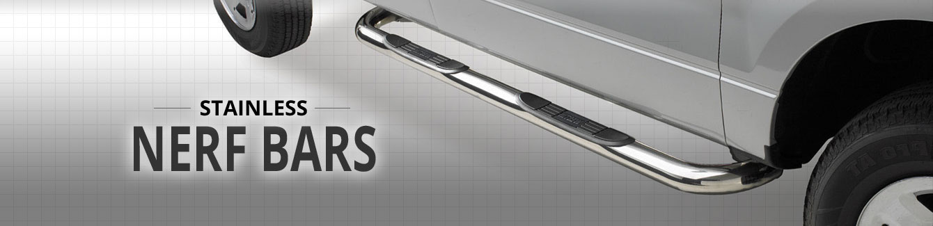 
        Toyota Nerf Bars - Stainless Steel
    