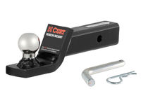 Fusion Ball Mount - (2" Drop Ball Mount, 1 7/8" Hitch Ball & Hitch Pin) by Curt