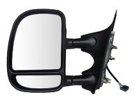2000-2005 Ford Excursion - Extendable Towing Mirror / Driver side (Power Heated, Black, Foldaway)