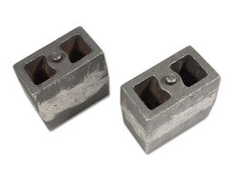 5.5" cast iron lift blocks (3" wide, tapered) - pair