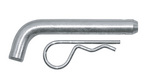 Hitch Pin - 5/8" Solid Steel (w/clip)