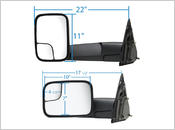 K Source - 60113-14c-dodge-ram-2500-towing-mirrors - Image #2
