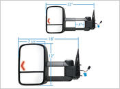 K Source - 62076-76g-chevy-silverado-1500-towing-mirrors - Image #2
