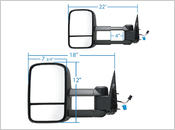K Source - 62075-76ge-chevy-silverado-2500-towing-mirrors - Image #2