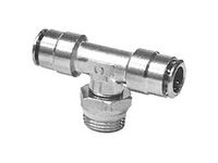 Male Branch Swivel Tee - 1/4" Tubing - 1/4 NPT - Firestone # 3273