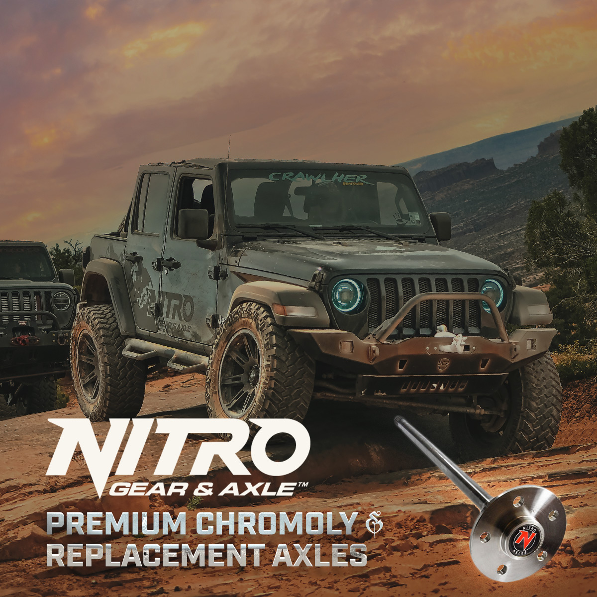 Nitro Gear & Axle Replacement Axles 