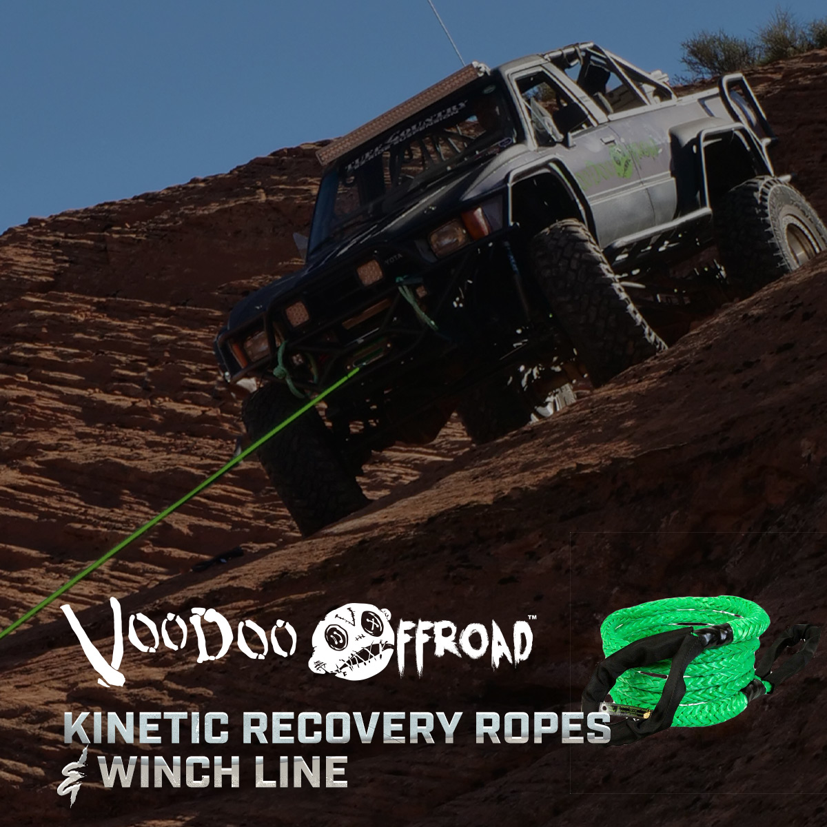 VooDoo Offroad Kinetic Recovery Ropes & Winch Lines